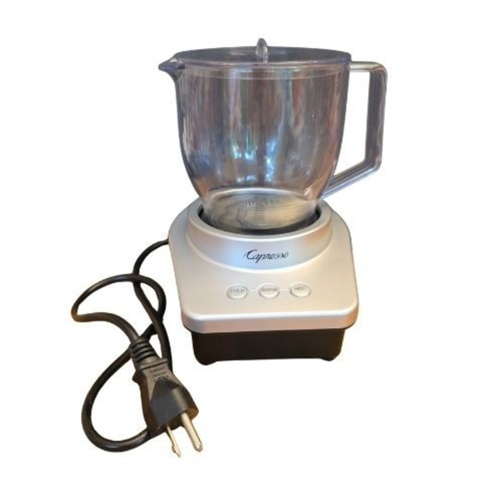 Capresso Max Automatic Milk Frother Silver Black Hot Chocolate Mixer